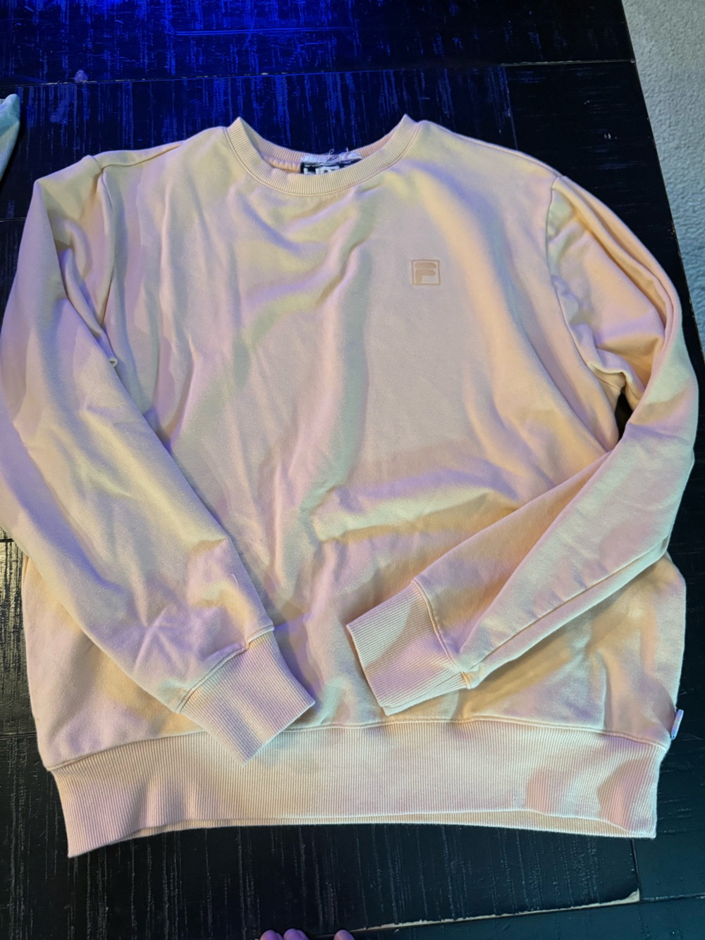 Light coral top sweatshirt by fila size medium